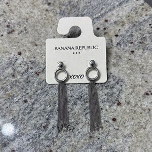 Banana Republic Metallic Tassel Earrings